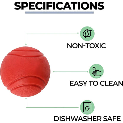 Rubber Dog Ball Bite-Resistant Fetch & Training Toy