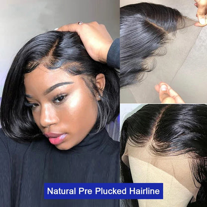 Straight Bob HD Lace Front Wig Human Hair 13x4 13x6 Brazilian