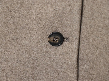 Women's Stand Collar Button Wool Blend Short Coat – Loose Casual Winter Jacket
