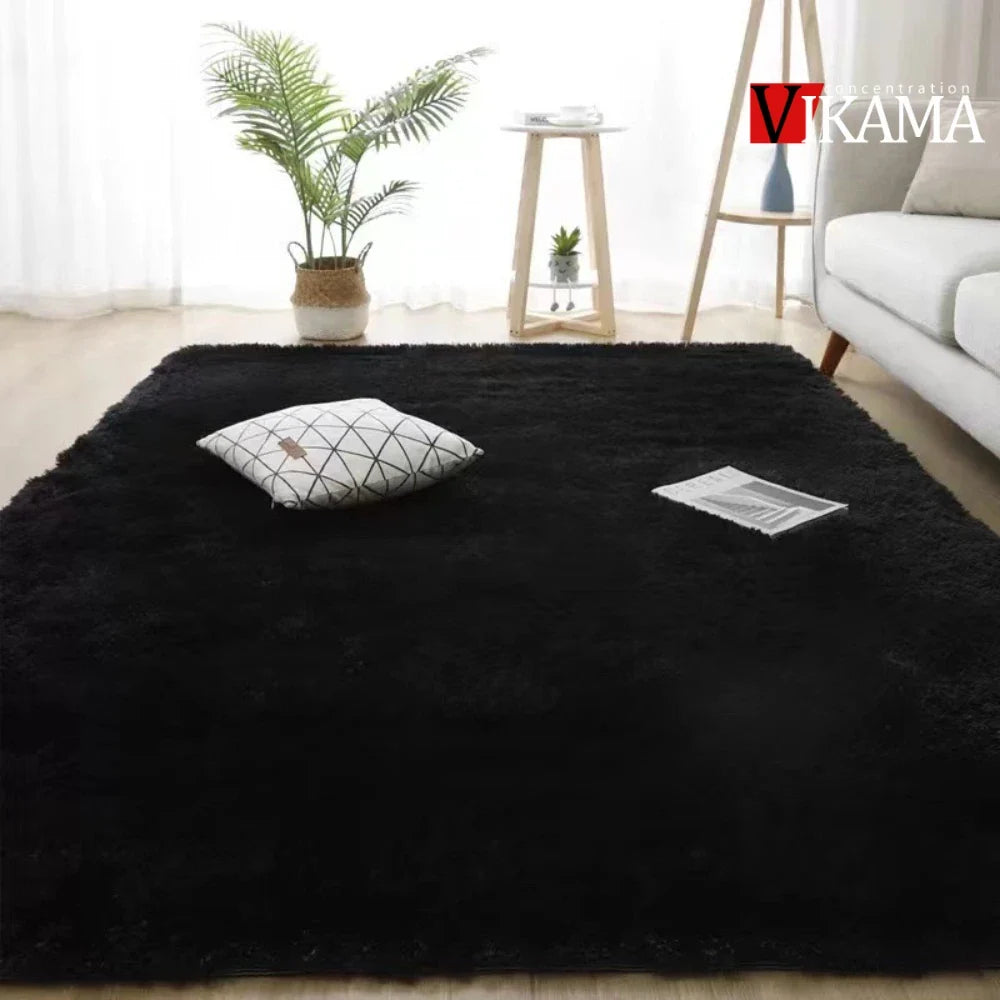 Fluffy Shag Area Rug – Soft Plush Carpet for Living Room & Bedroom