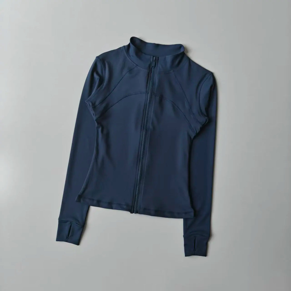 Full-Zip Athletic Jacket – Women's Slim Fit Stand Collar Sports Top