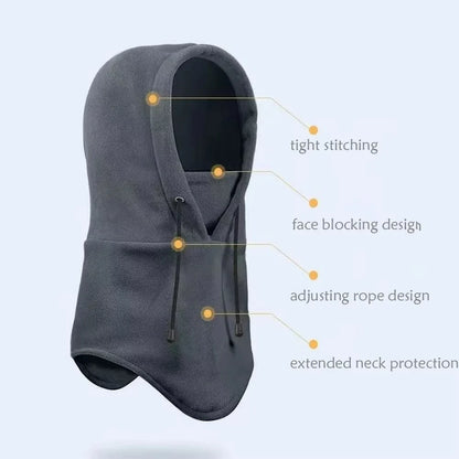 Winter Fleece Balaclava Hood with Face Mask