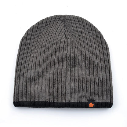 Men’s Fleece Lined Knitted Beanie Hat Warm Winter Cap