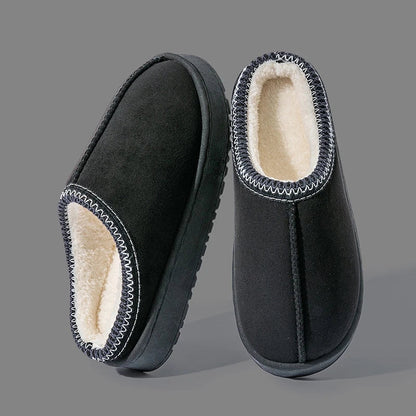 Women's Plush Slippers – Warm Fleece-Lined Indoor House Shoes