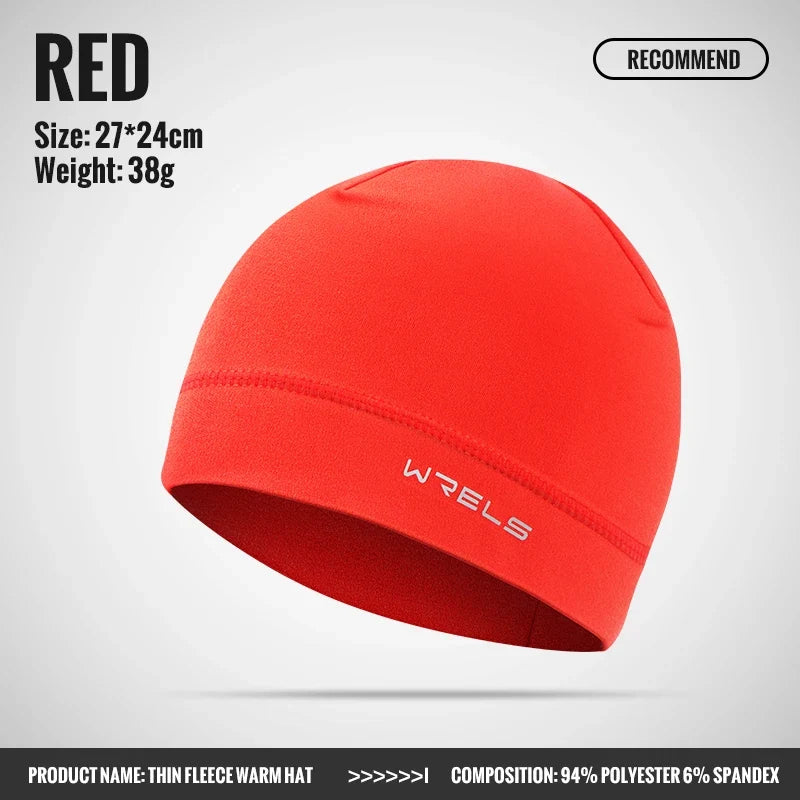 Wrels Thermal Running Beanie Hat – Lightweight Stretch Skull Cap for Sports