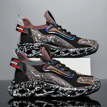 Men's Chunky Sneakers – Air Cushion Sole, Breathable Casual Running Shoes