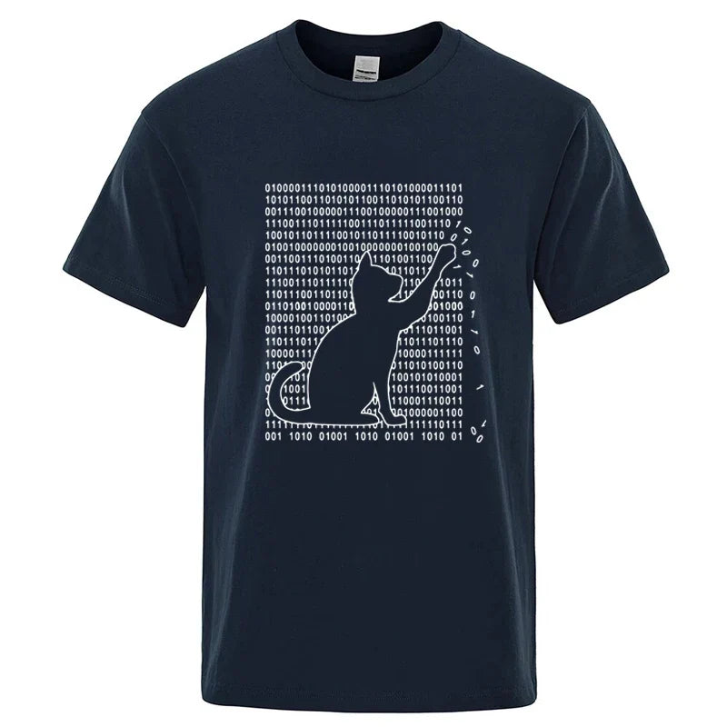 Cool Cat Graphic T Shirt Funny Cotton Blend Tee