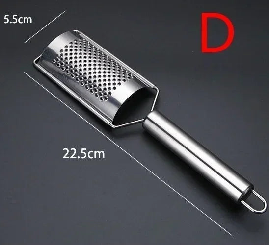 Stainless Steel Handheld Cheese Grater – Multi-Purpose Kitchen Tool
