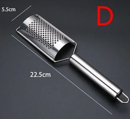 Stainless Steel Handheld Cheese Grater – Multi-Purpose Kitchen Tool