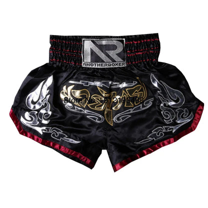 Muay Thai Shorts – Embroidery Kickboxing & Martial Arts Training Pants