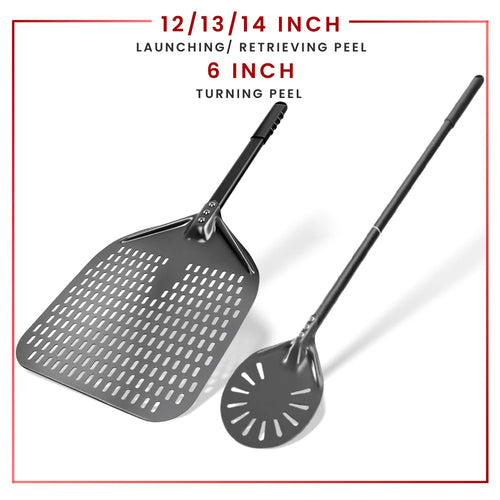 Aluminum Pizza Peel – Hard Anodized Bread Paddle for Oven Baking