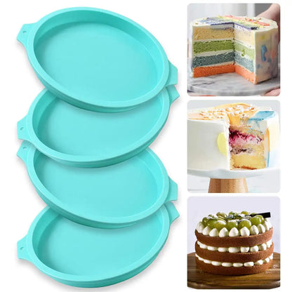 Round Silicone Cake Mold – Layer Cake & Chocolate Mousse Baking Pan