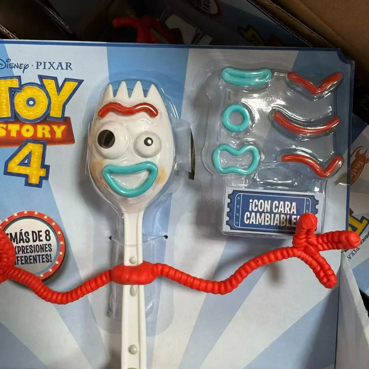 Toy Story 4 Forky Action Figure – 18cm with Interchangeable Faces