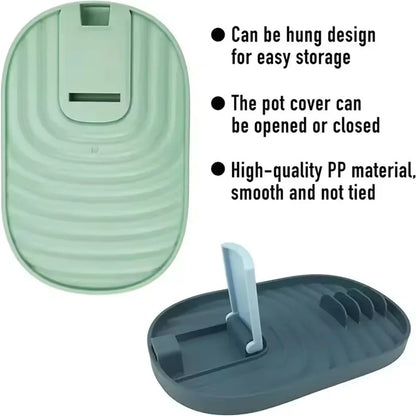 Silicone Spoon Rest & Utensil Holder – Kitchen Organizer