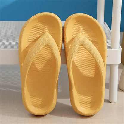Women's Platform Flip Flops – Cushioned EVA Non-Slip Beach Sandals