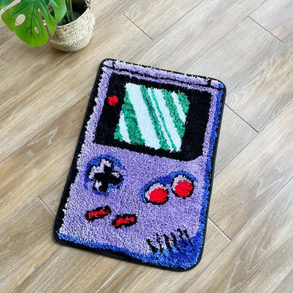 Retro Game Controller Tufted Rug – Non-Slip Gamer Room Carpet