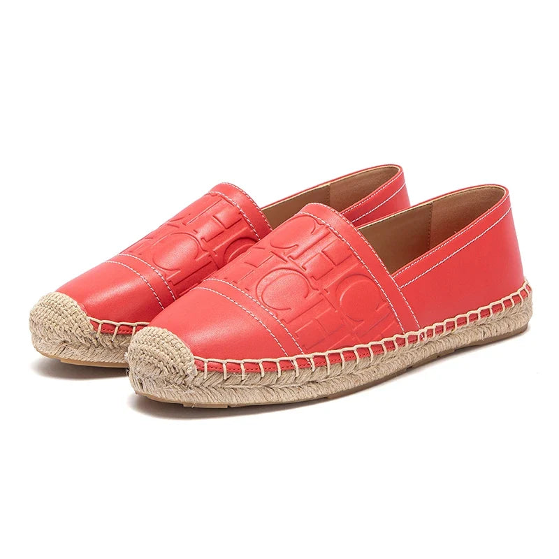 Women's Espadrille Flats | Handmade Hemp Sole Slip-On Casual Shoes