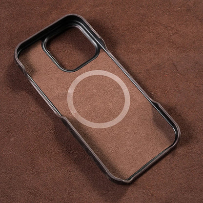 Genuine Leather MagSafe iPhone Case - Full Grain Cowhide, iPhone 15-16 Series