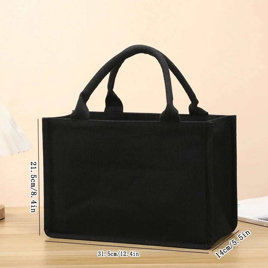 Large Canvas Tote Bag – Thickened Heavy-Duty Handbag for Men & Women