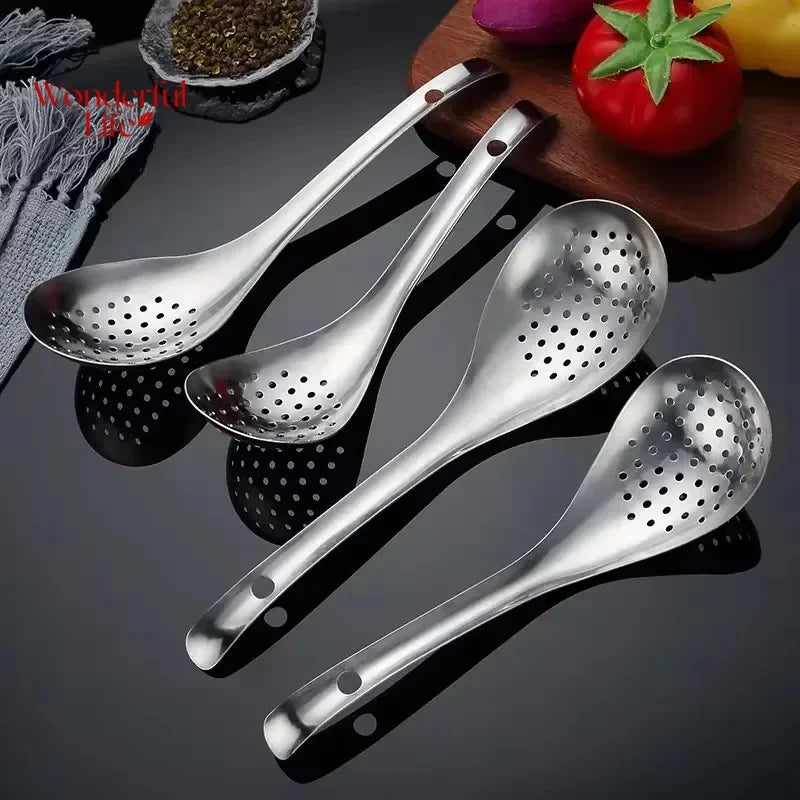 Stainless Steel Skimmer Spoon – Perforated Strainer Ladle