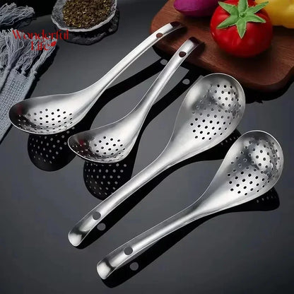 Stainless Steel Skimmer Spoon – Perforated Strainer Ladle