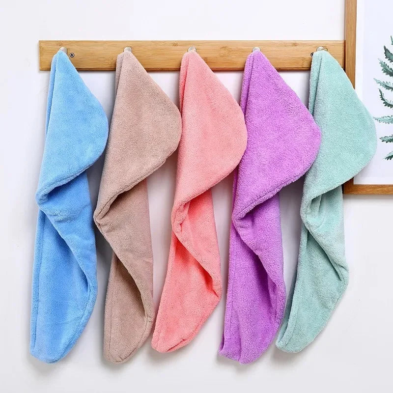 Microfiber Hair Towel Wrap – Magic Fast-Drying Bath Hat