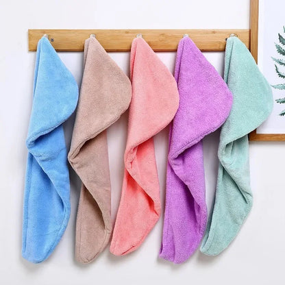 Microfiber Hair Towel Wrap – Magic Fast-Drying Bath Hat