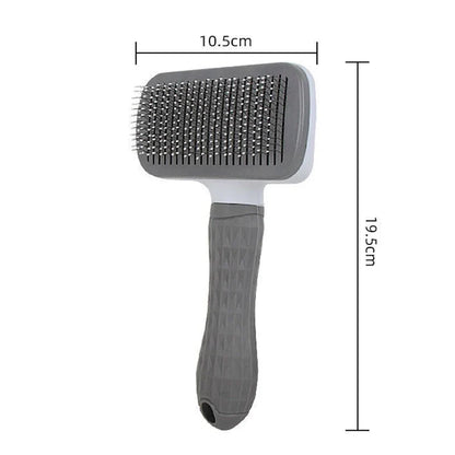 Self-Cleaning Pet Grooming Brush – Deshedding Slicker for Dogs & Cats