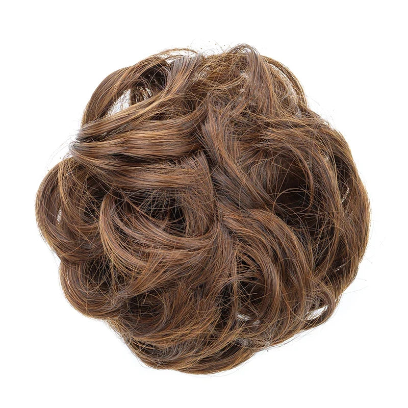 Messy Bun Hair Piece – Synthetic Chignon with Elastic Band