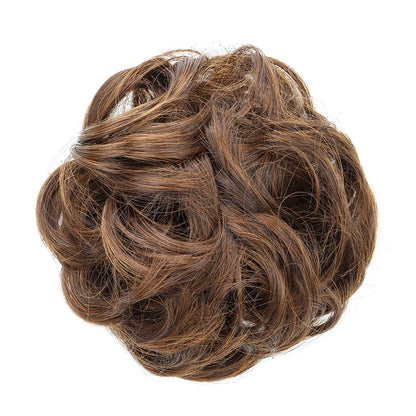 Messy Bun Hair Piece – Synthetic Chignon with Elastic Band