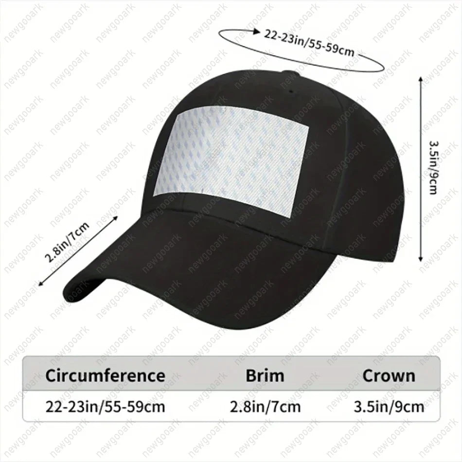 Letter Graphic Baseball Cap – Unisex Adjustable Structured Hat