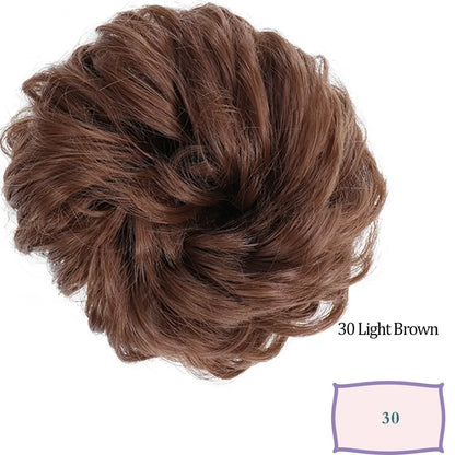 Messy Bun Hair Scrunchie – Synthetic Chignon Updo Hairpiece