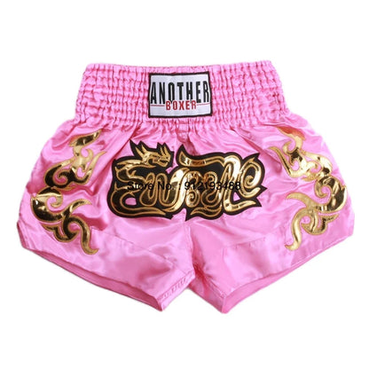 Muay Thai Shorts – Embroidery Kickboxing & Martial Arts Training Pants