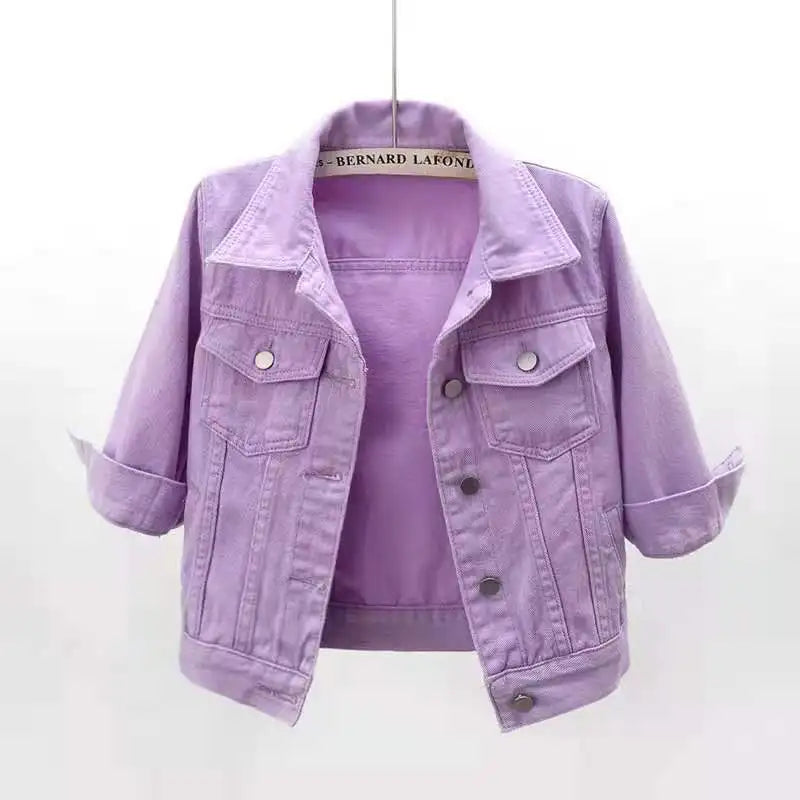 Women's Casual Denim Jacket – Short Jean Coat