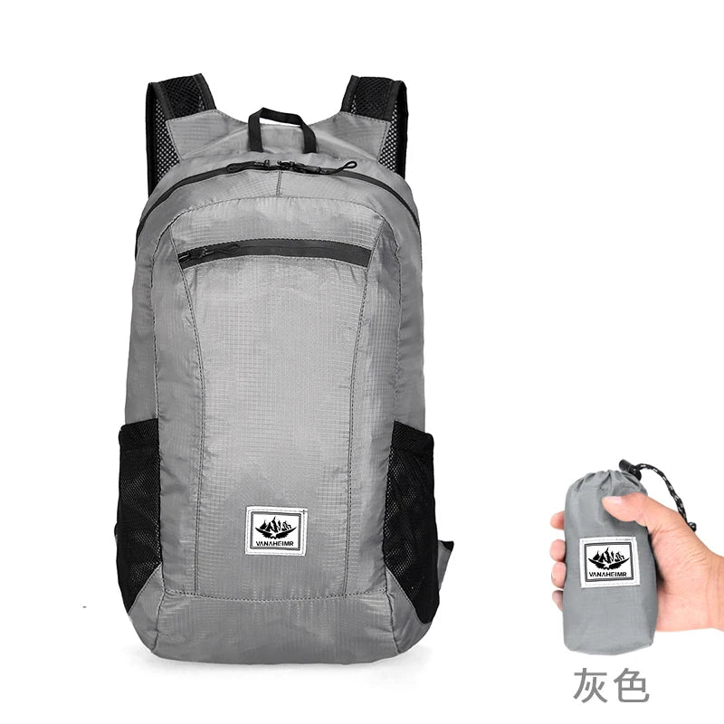 Foldable Lightweight Backpack – Waterproof Hiking & Travel Daypack