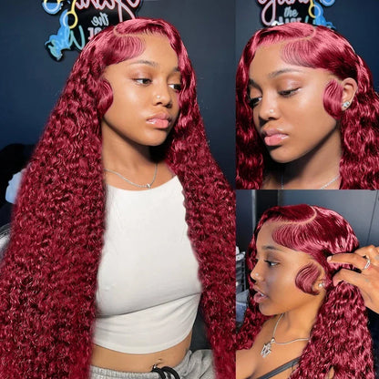 HD Lace Front Wig Deep Wave 200 Density 13x4 13x6
