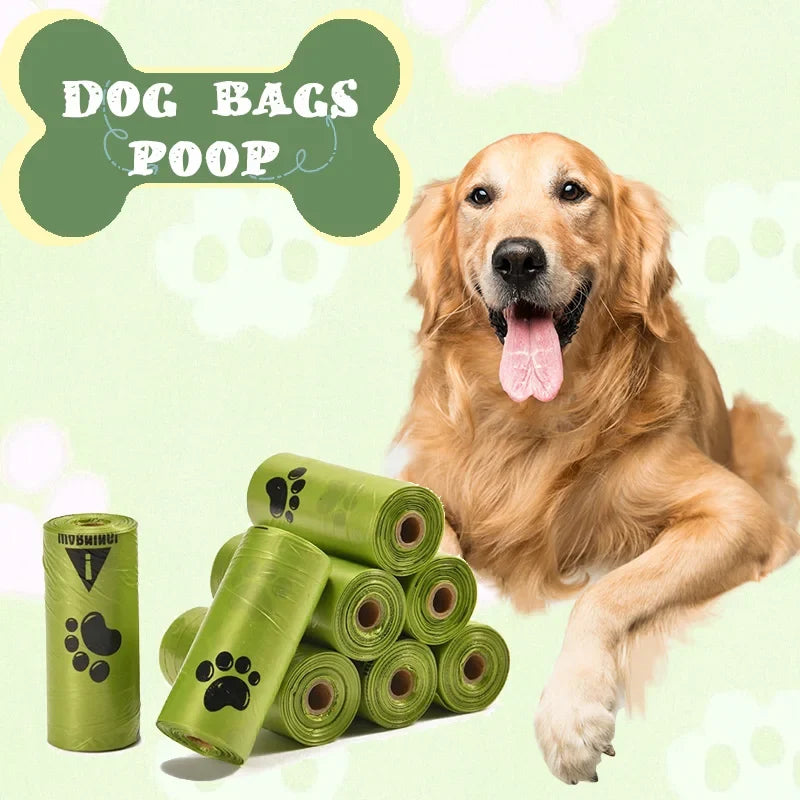 Dog Poop Bags – Extra Thick Leak-Proof Pet Waste Bags with Paw Print