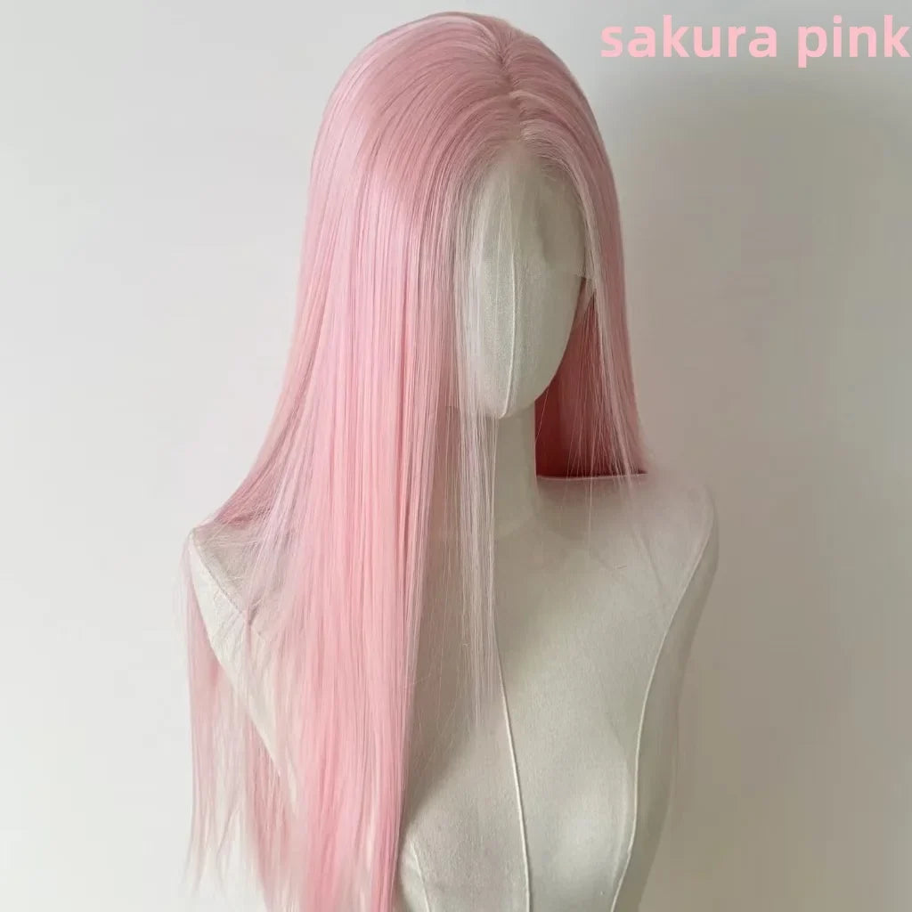 Straight Lace Front Wig – Long 26 Inch Synthetic Heat Resistant