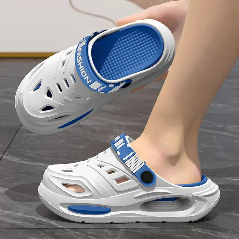 Men's Platform Clog Sandals Arch Support Non-Slip Thick Sole