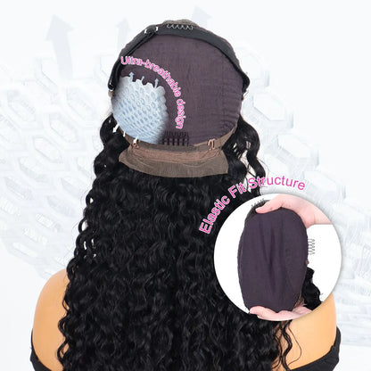 13x4 HD Lace Front Wig Deep Water Wave Human Hair – Pre-Plucked