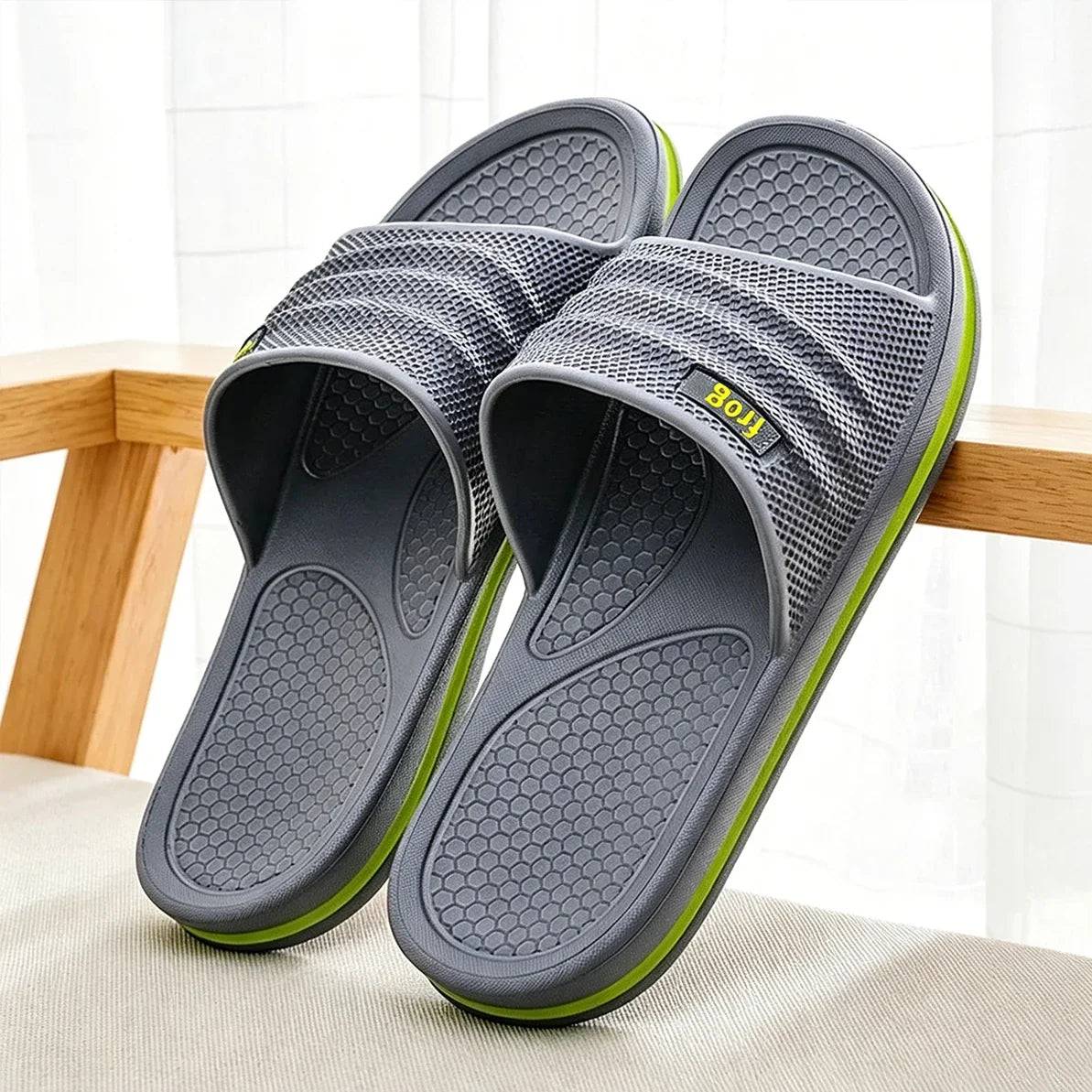 Men's EVA Bathroom Slippers – Soft Non-Slip Indoor House Shoes