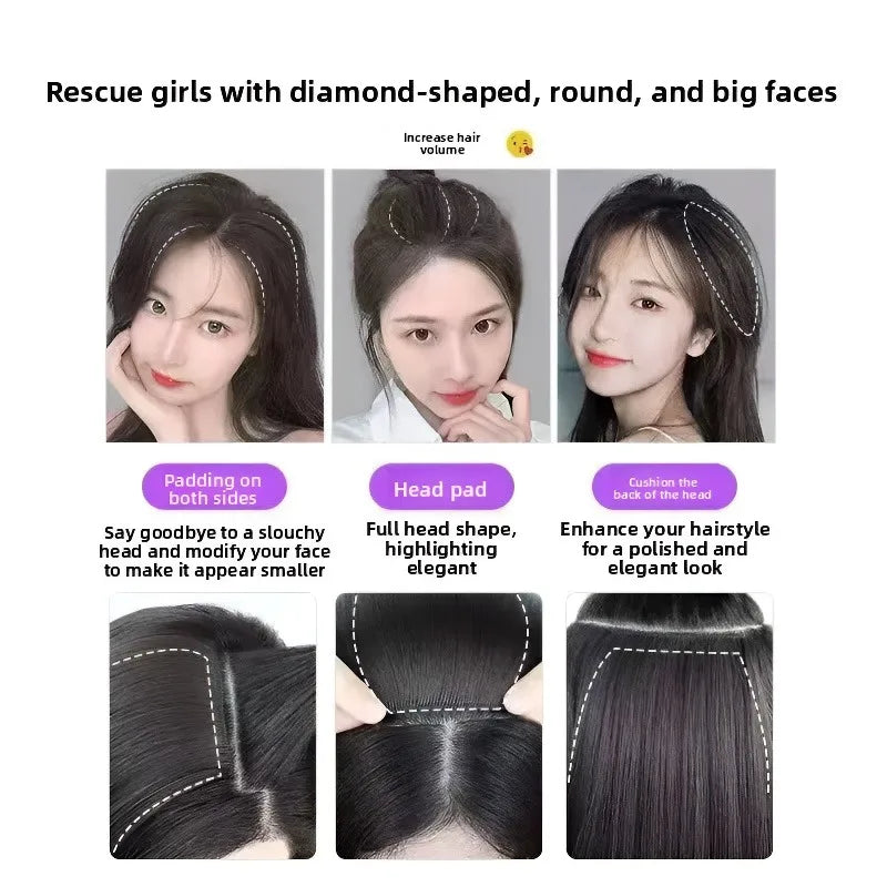 Hair Topper Pad Synthetic Straight Top Cover Hairpiece for Women