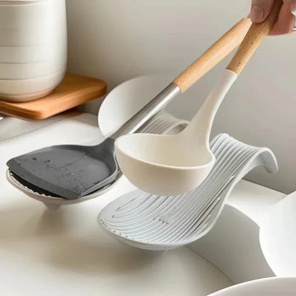 Silicone Spoon Rest & Utensil Holder for Kitchen