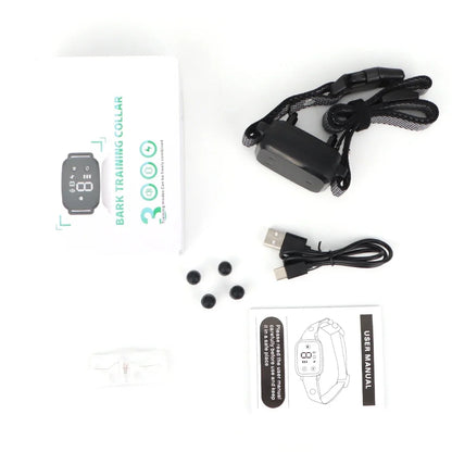 Anti-Bark Dog Collar – Smart Automatic Bark Stopper with HD Display
