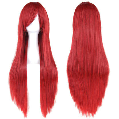 Long Straight Cosplay Wig Synthetic 32 Inch 36 Colors Women