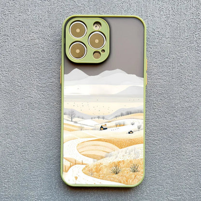 Christmas Snow Village iPhone Case – Festive Winter Design