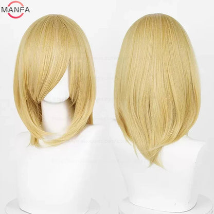 Anime Cosplay Wig - 40cm Medium Straight Wig with Bangs