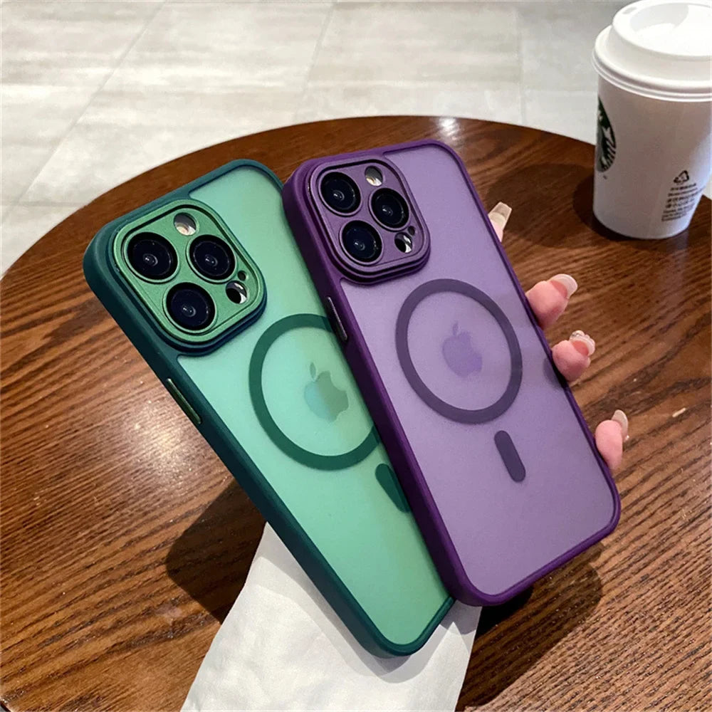 Lens Protection MagSafe iPhone Case – Matte Translucent