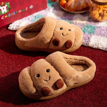 Cute Bear Cartoon Fluffy Slippers Anti-Slip House Shoes