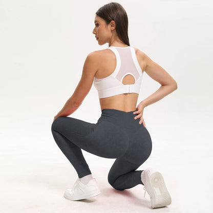 2-Pack Women's High Waist Yoga Leggings with Side Lace-Up Cutout